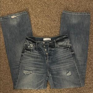 KanCan Blue Distressed Boyfriend Jeans